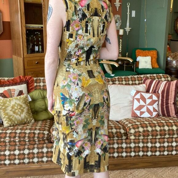 Alexander McQueen Resort Hummingbird Dress - Picture 4 of 6